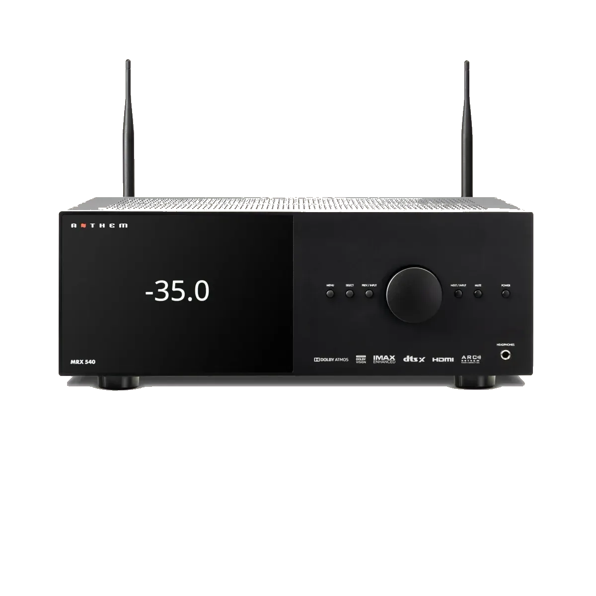 MRX-540 4K Surround Sound Receiver, front view at Toma Audio