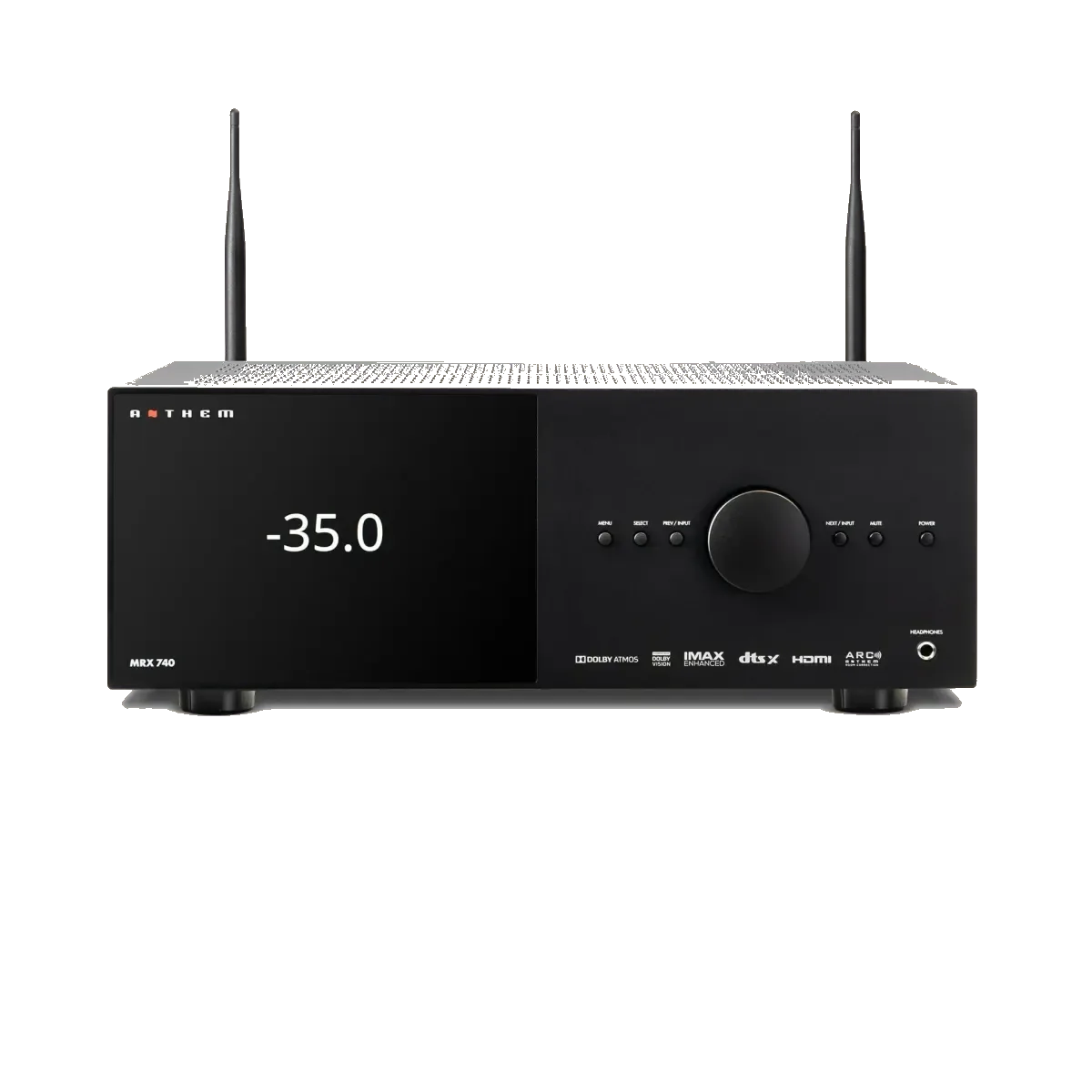 MRX-740 8K Surround Sound Receiver, front view at Toma Audio