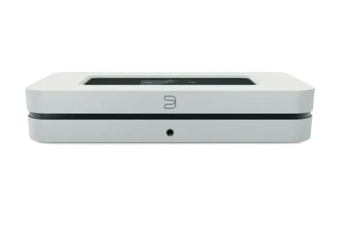 Bluesound NODE, white front view at Toma Audio