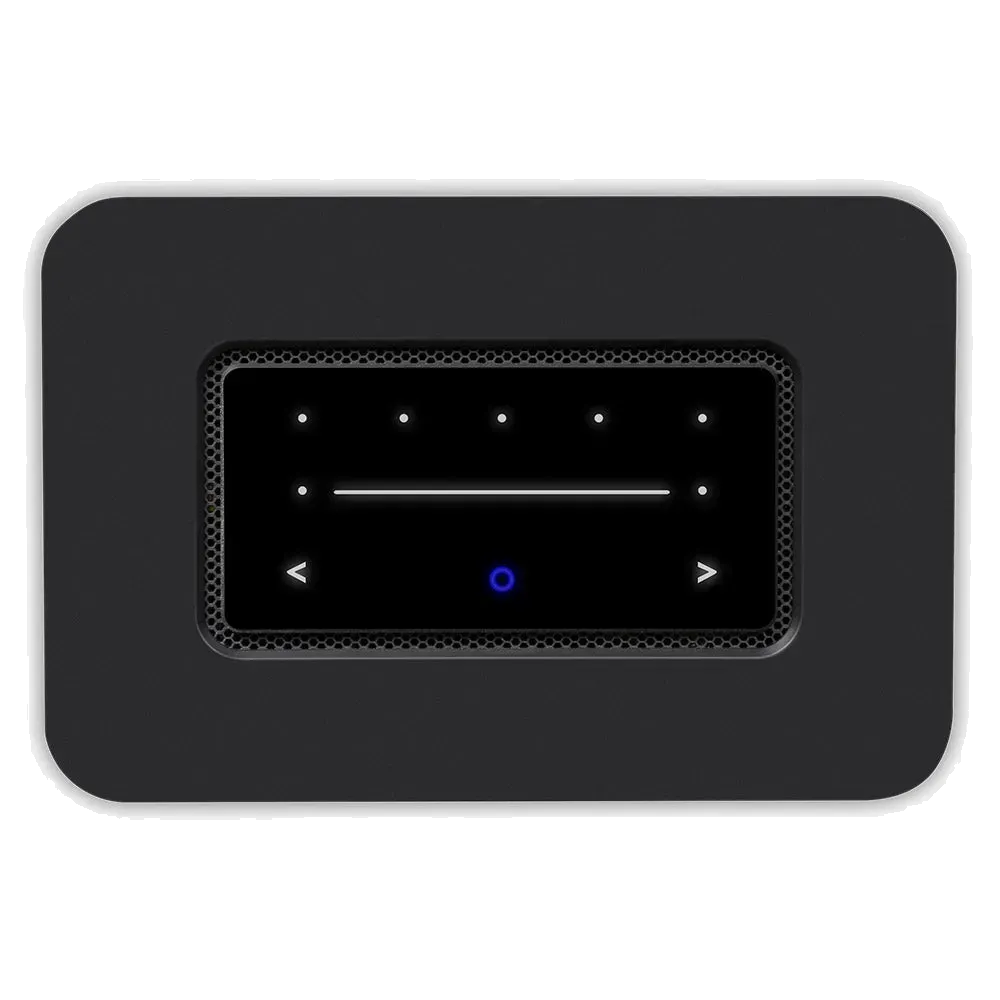 Bluesound NODE, black top-down view at Toma Audio