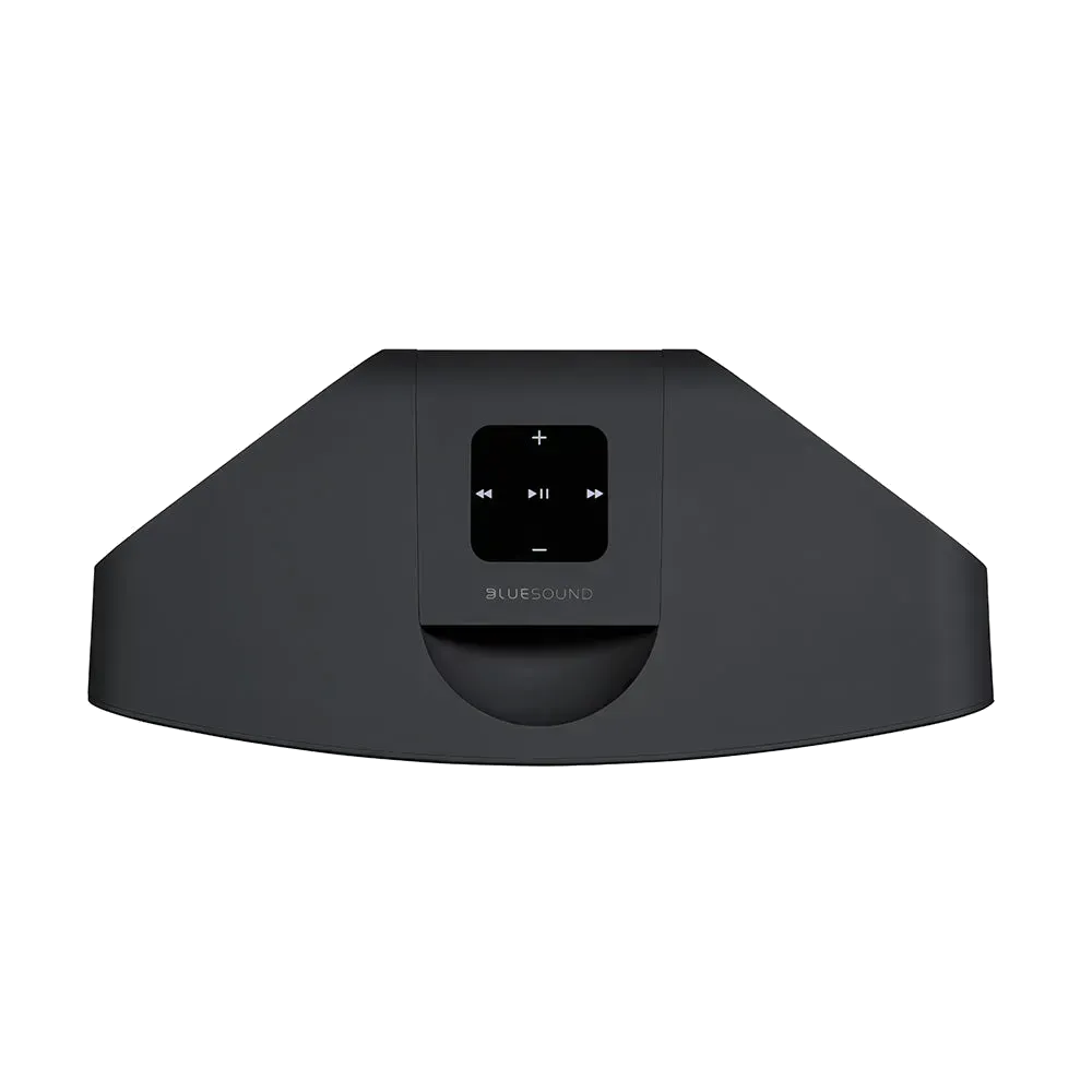 Bluesound PULSE MINI 2i, black top view at Toma Audio