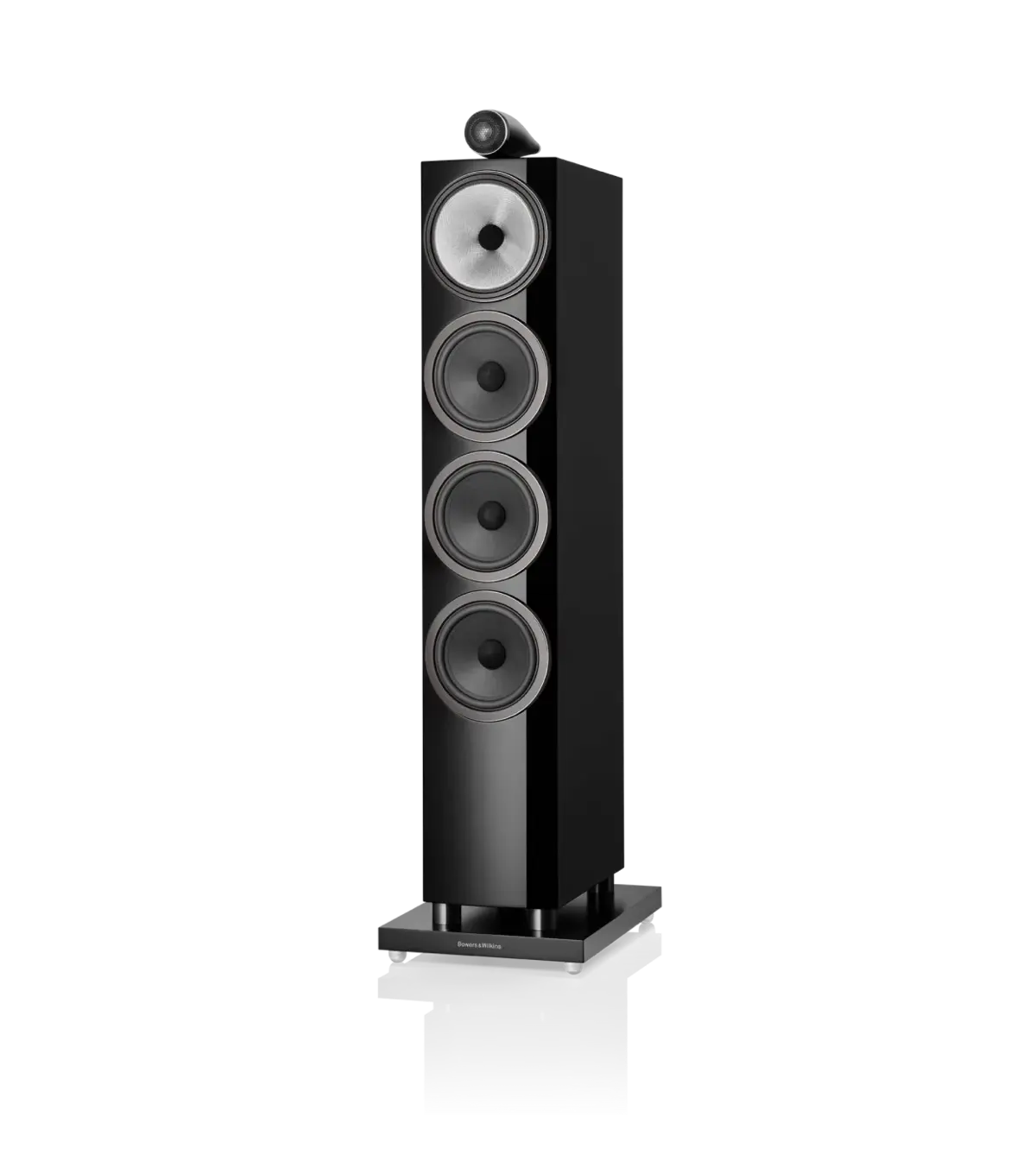 Bowers & Wilkins 702 S3 in Gloss Black, front view at Toma Audio