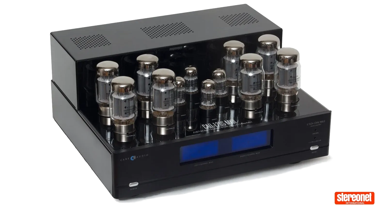 Cary Audio CAD-120S MkII Power Amplifier - [2x120W], left detail view at Toma Audio