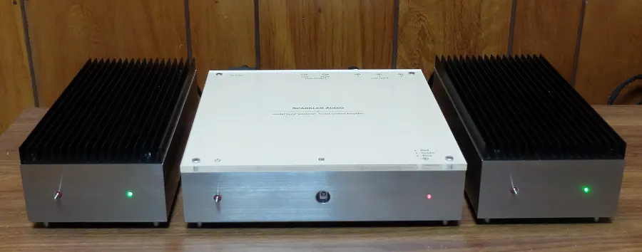 Sparkler Audio model S513i "pastoral" ― Control Amplifier with Remote and  model S514i "rhapsody" ― Dual Monaural Power Amplifier (* 2) - [2x25W] at Toma Audio
