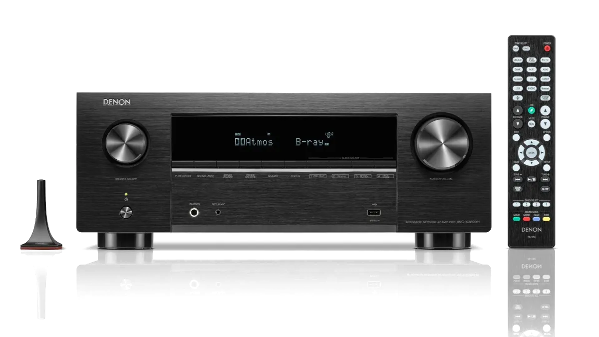 Denon AVC-X3800H Surround Sound Receiver - [9.4x105W 8K BT Wi-Fi HEOS USB Phono] at Toma Audio