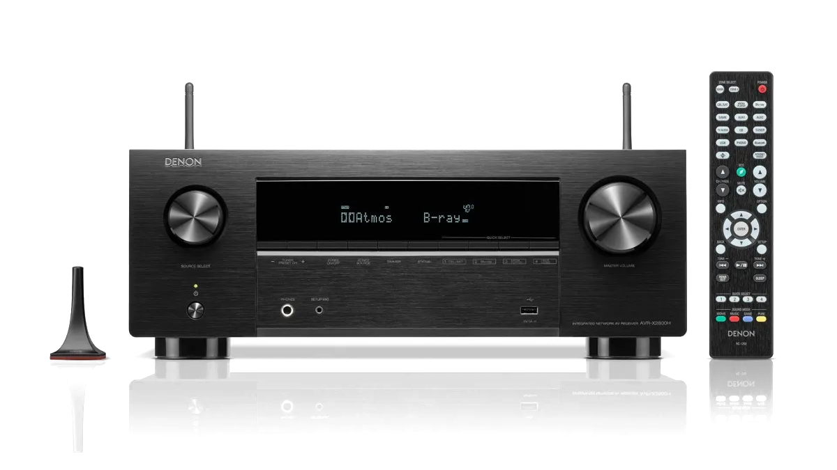 Denon AVR-X2800H Surround Sound Receiver - [7.2x95W 8K BT Wi-Fi HEOS USB Phono] at Toma Audio