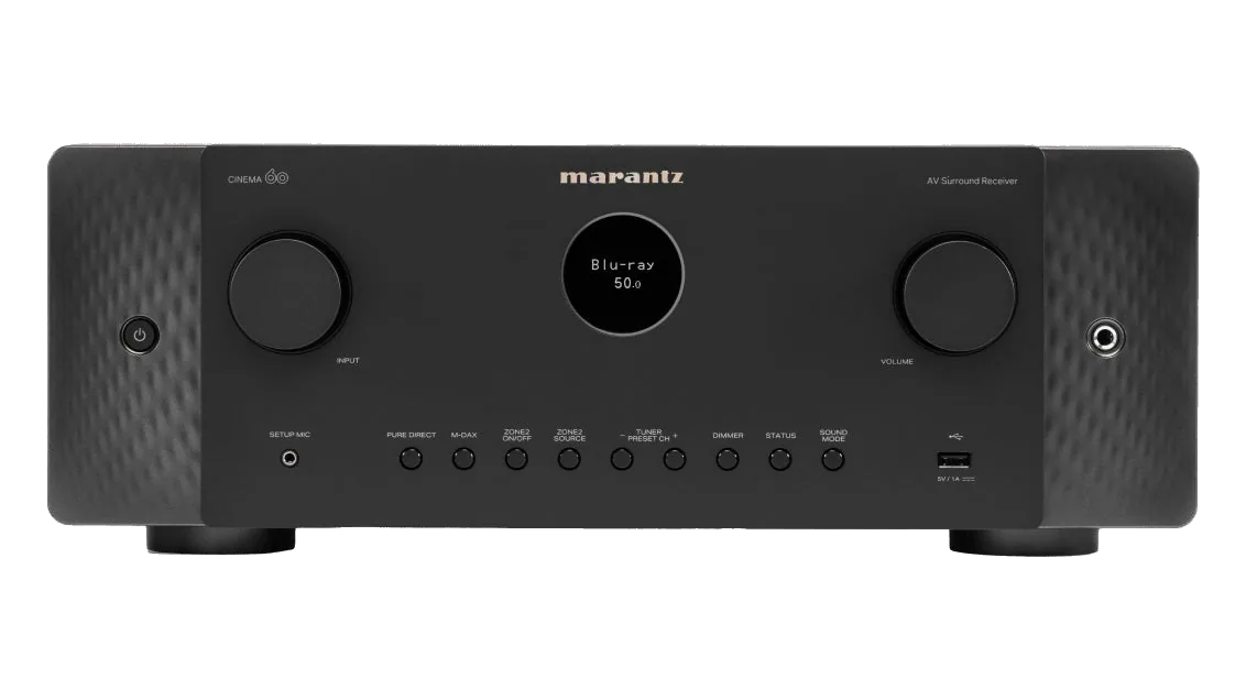Marantz CINEMA 60 Surround Sound Receiver - [7.2x100W 8K BT Wi-Fi HEOS DAC USB Phono] at Toma Audio
