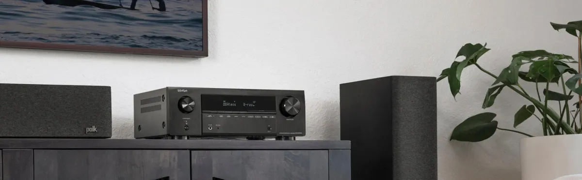 Denon AVR-X1700H Surround Sound Receiver - [7.2x80W 8K BT Wi-Fi HEOS USB Phono], Denon AVR X1700H In Situ EU 007 Hero Image at Toma Audio