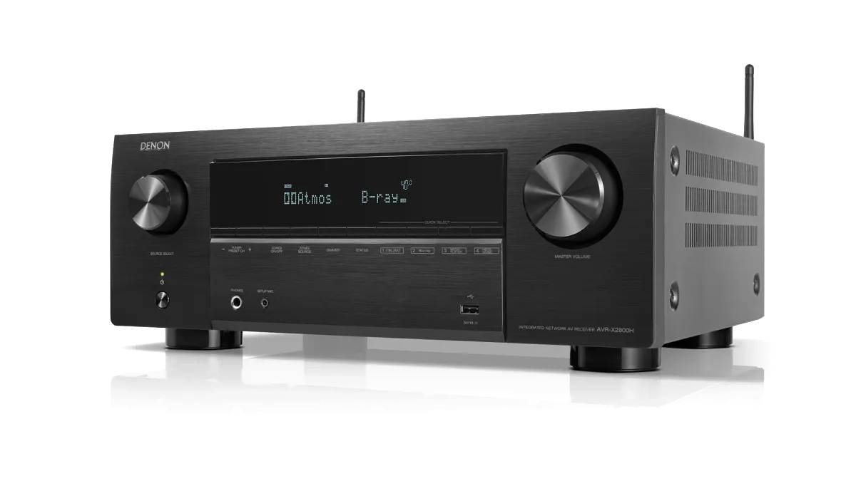 Denon AVR-X2800H Surround Sound Receiver - [7.2x95W 8K BT Wi-Fi HEOS USB Phono], AVRX2800H E2 E1C Gallery 3 at Toma Audio