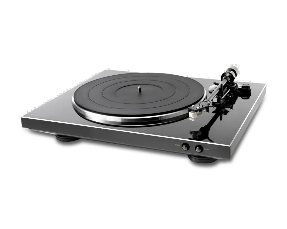 Denon DP-300F Fully Automatic Turntable - [LP Auto Phono], 151007 DP300F BK E2 No Cover R at Toma Audio