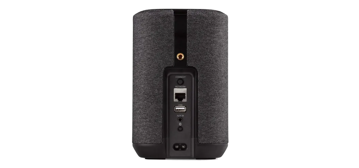 Denon Home 150 Media Player - [BT Wi-Fi USB HEOS], Denon Home 150 Black Rear Studio 003 Web at Toma Audio