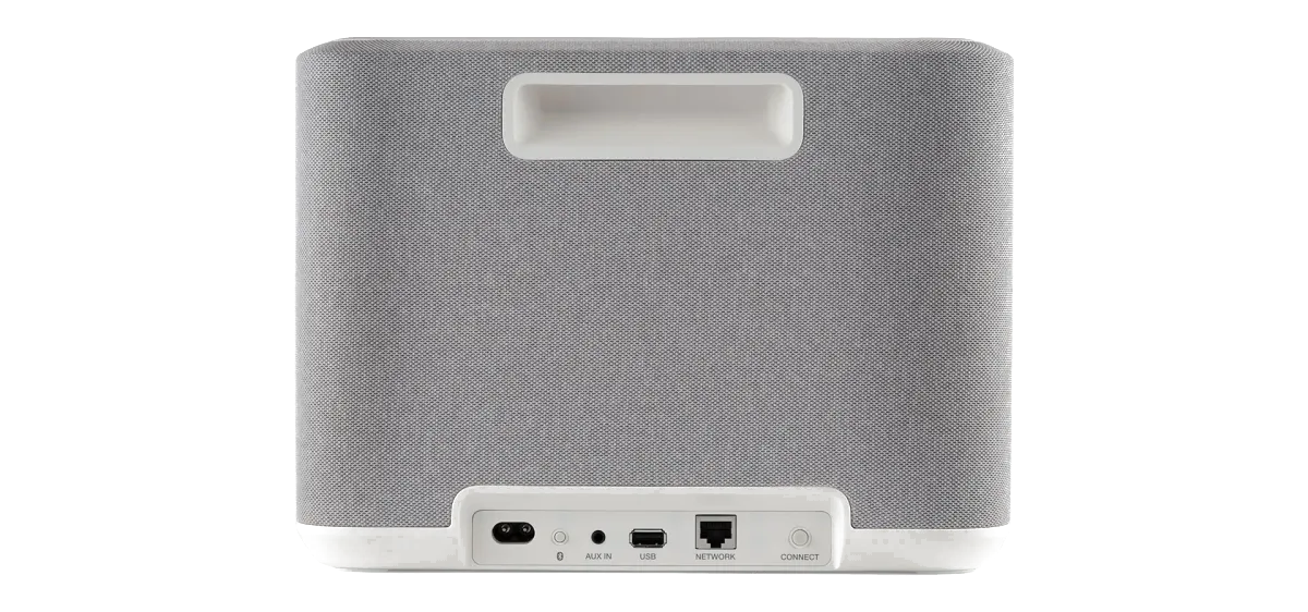 Denon Home 250 Media Player - [BT Wi-Fi USB HEOS], Denon Home 250 White Rear Studio 003 Web at Toma Audio