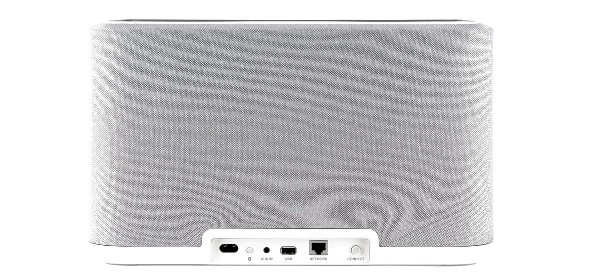 Denon Home 350 Media Player - [BT Wi-Fi USB HEOS], Denon Home 350 White Rear Studio 003 Web at Toma Audio