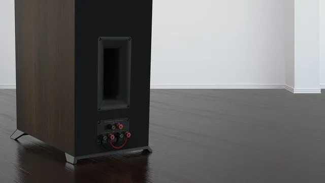 Klipsch RP-5000F II - [2.5-way Horn 5.25"], Rear View Of The RP 5000F Showing Bi Amping Or Bi Wiring at Toma Audio
