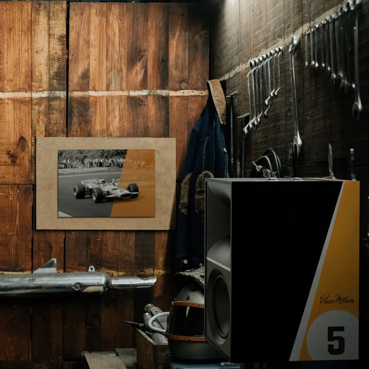 Klipsch The Nines McLaren Edition - [2x120W BT DAC USB-PC Phono HDMI], The Nines McLaren In Garage Workspace at Toma Audio