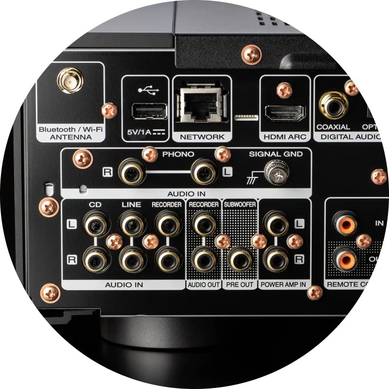 Marantz Model 40n rear connections detail at Toma Audio