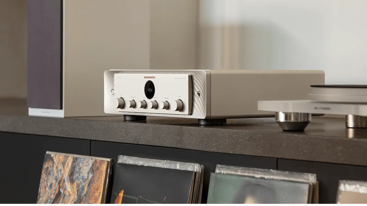 Marantz Model 40n integrated streaming amplifier in a room at Toma Audio