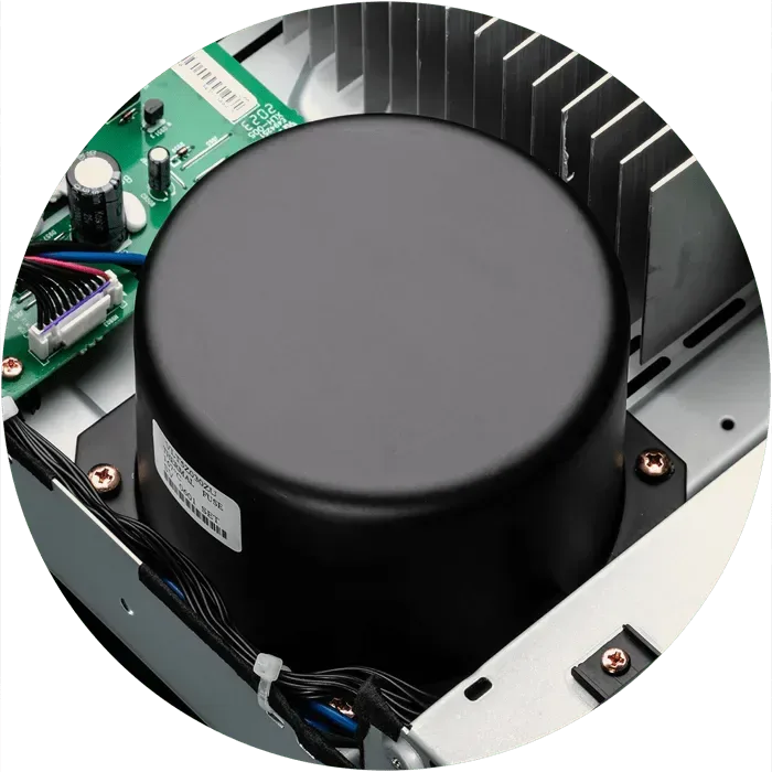 Marantz PM6007, toroidal transformer detail at Toma Audio