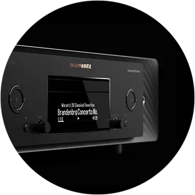 Marantz SACD 30n, front display detail at Toma Audio