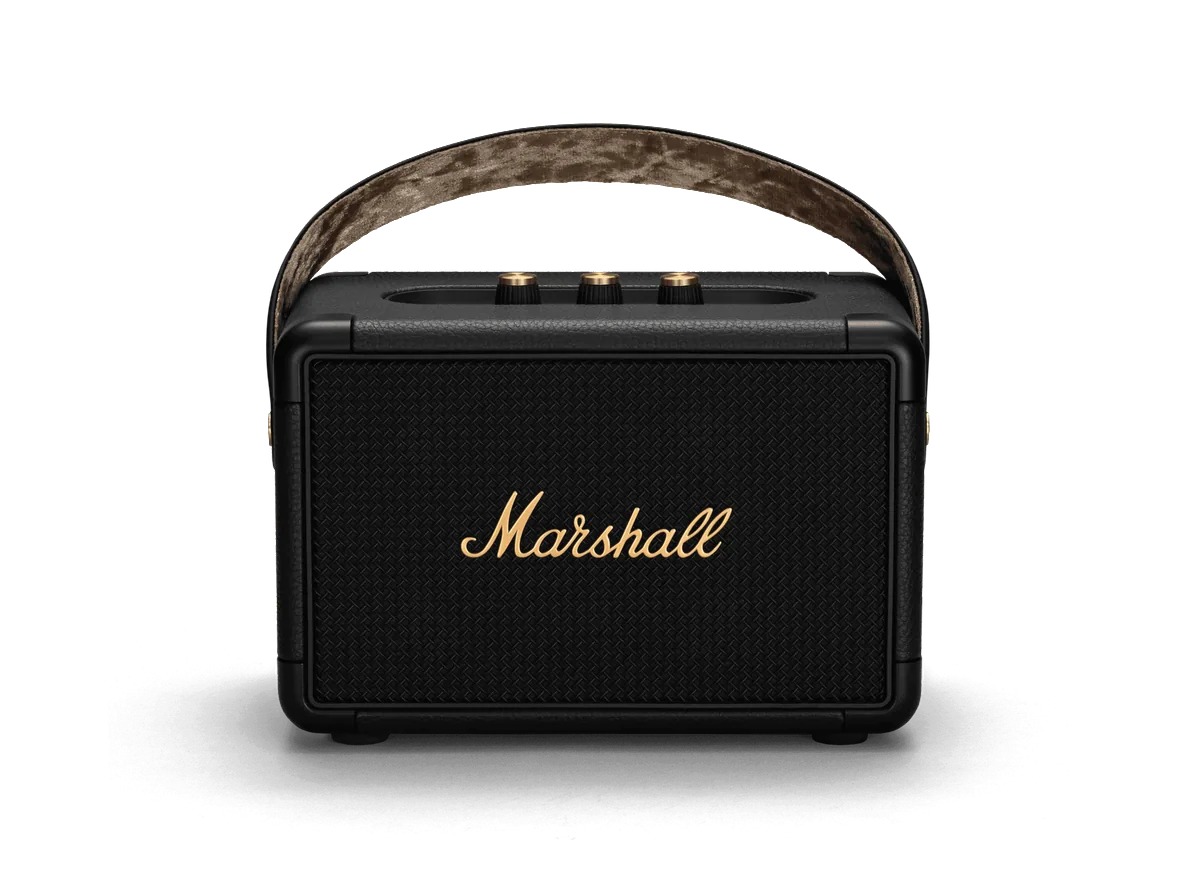 Marshall Kilburn II  Media Player - [Portable BT], Marshall Kilburn Ii Black Brass 01 at Toma Audio