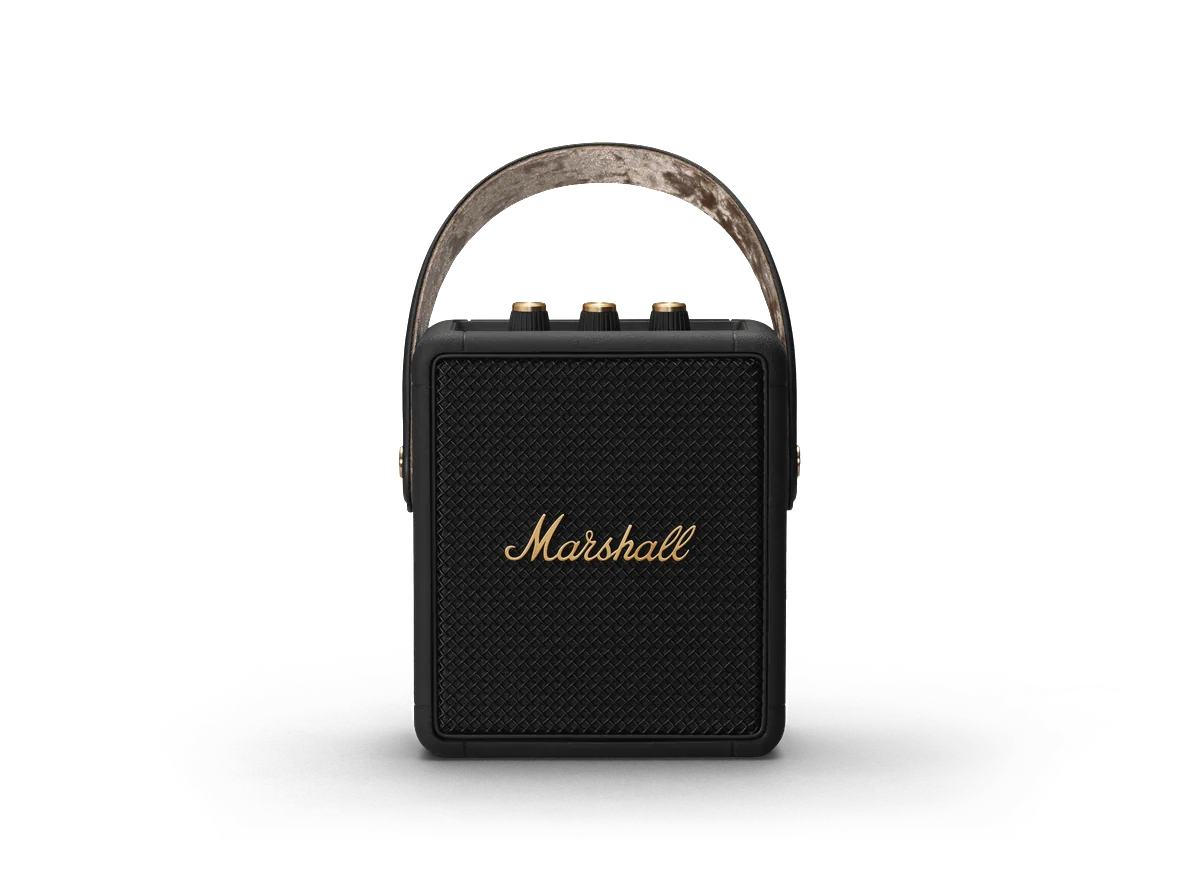 Marshall Stockwell II Media Player - [Portable BT], Marshall Stockwell Ii Black Brass 01 at Toma Audio