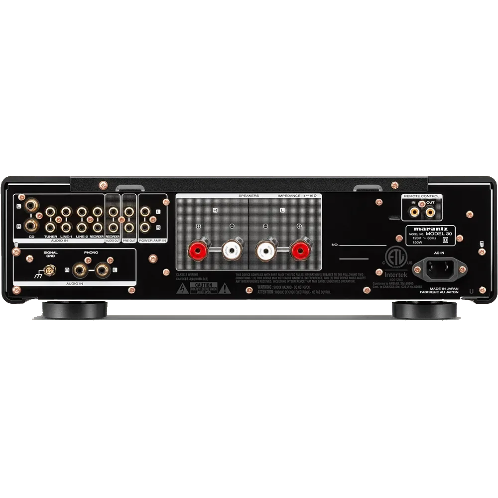 Marantz Model 30 integrated amplifier rear panel at Toma Audio