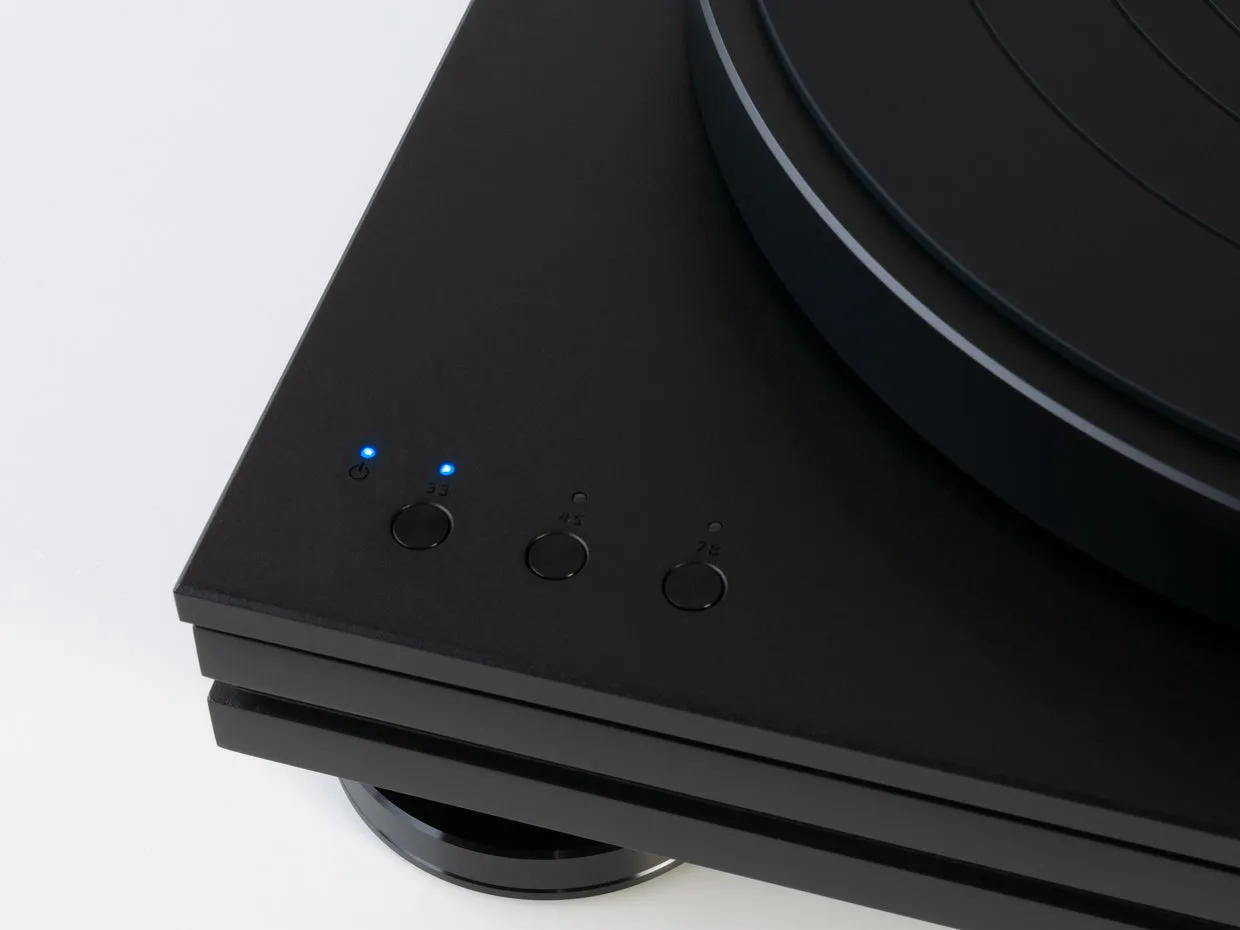 Music Hall stealth Semi-Automatic Direct-Drive Turntable - [LP], touch controls at Toma Audio