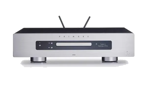 Primare CD35 Prisma CD Streamer - [CD DAC Wi-Fi BT], Primare Cd35 Prisma Cd And Network Player Front Titanium at Toma Audio