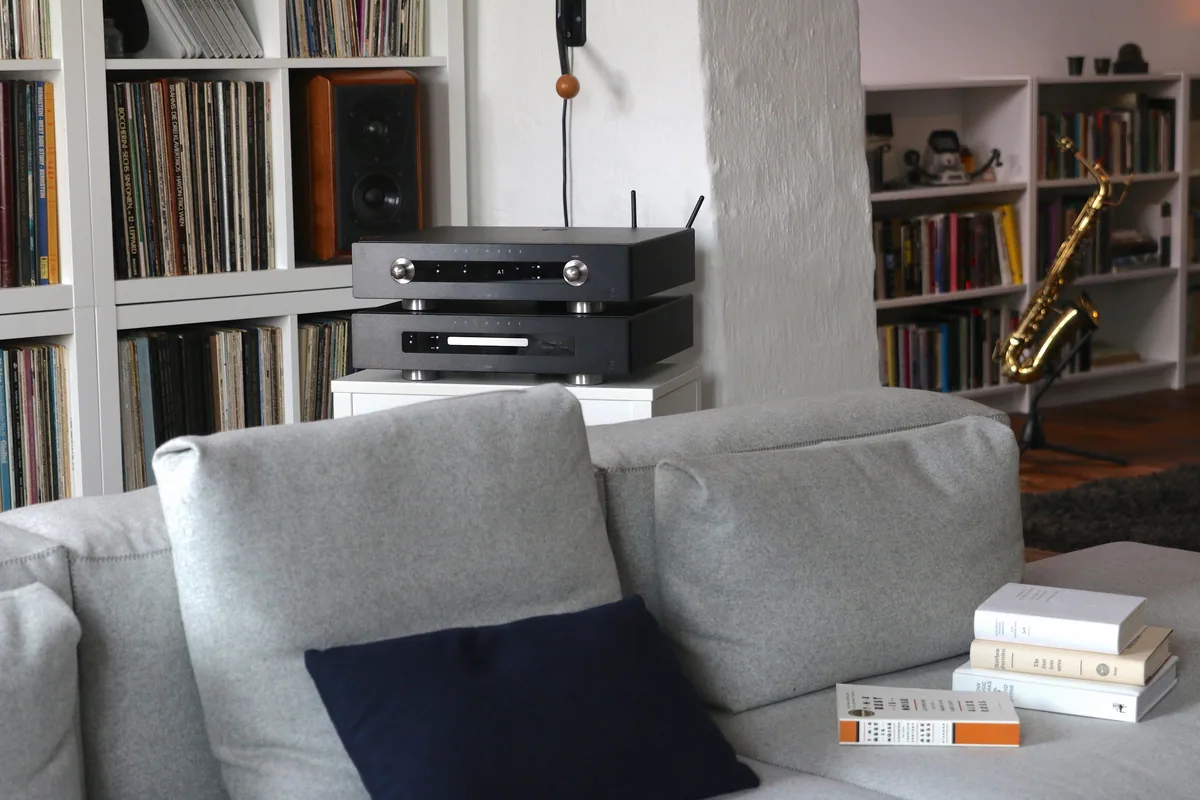 Primare CD35 Prisma CD Streamer - [CD DAC Wi-Fi BT], I35 CD35 LivingRoom RecordCollection Saxophone at Toma Audio