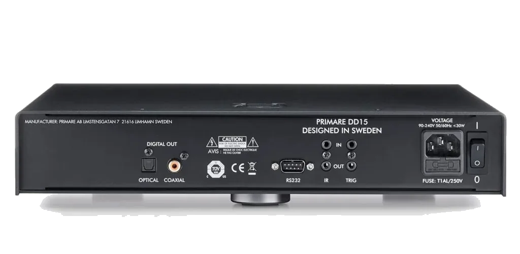 Primare DD15 CD Transport - [CD], Primare Dd15 Cd Transport Back at Toma Audio