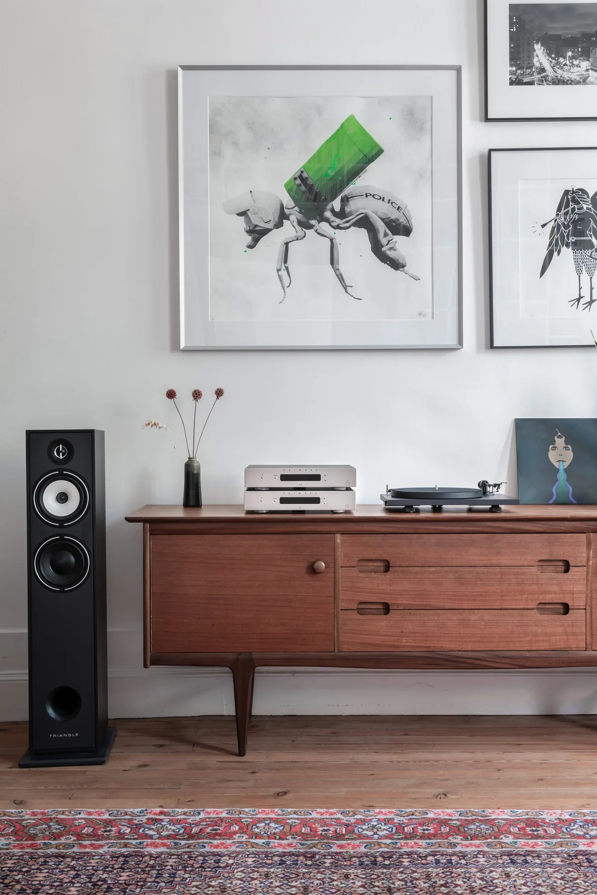 Primare I15 Prisma MK2 - [2x60W DAC Wi-Fi BT], SC15 I15 Darkwooddrawer Speakers Livingroom Vertical at Toma Audio
