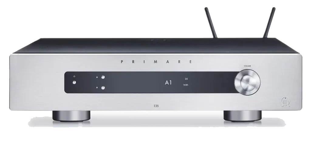 Primare I25 Prisma - [2x100W DAC Wi-Fi BT], Primare I25 Prisma Modular Integrated Amplifier And Network Player Front Titanium at Toma Audio