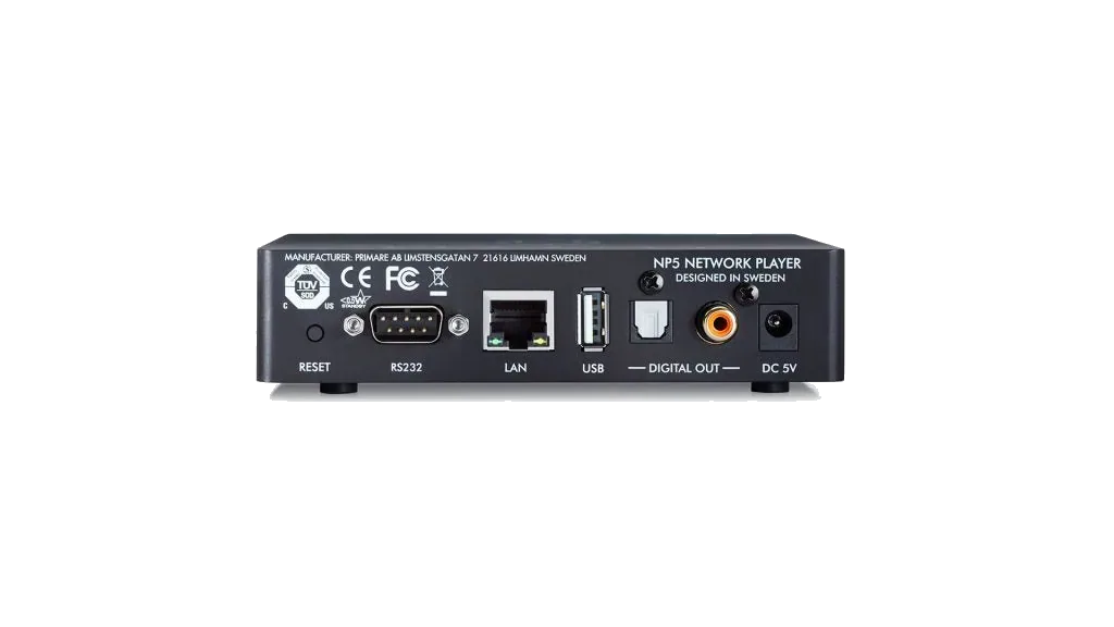 Primare NP5 Prisma MK2 Streamer - [USB Wi-Fi BT], NP5 Back at Toma Audio