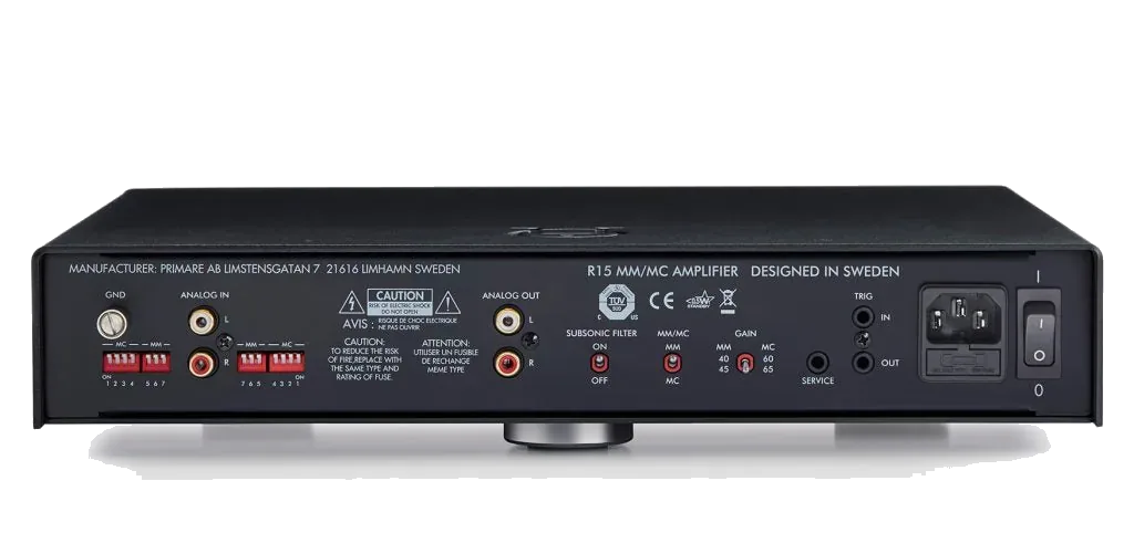 Primare R15 Phono Stage [Phono], Primare R15 Mm Mc Phono Preamplifier Back at Toma Audio