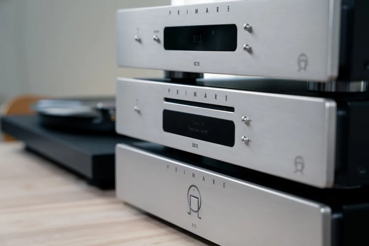 Primare R15 Phono Stage [Phono], SC15 DD15 R15 Table Side at Toma Audio