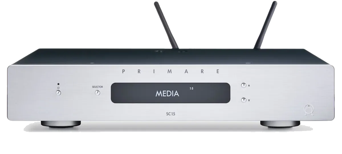 Primare SC15 Prisma Streamer - [DAC USB Wi-Fi BT PRE], SC15 Titanium Front Prisma Cropped at Toma Audio