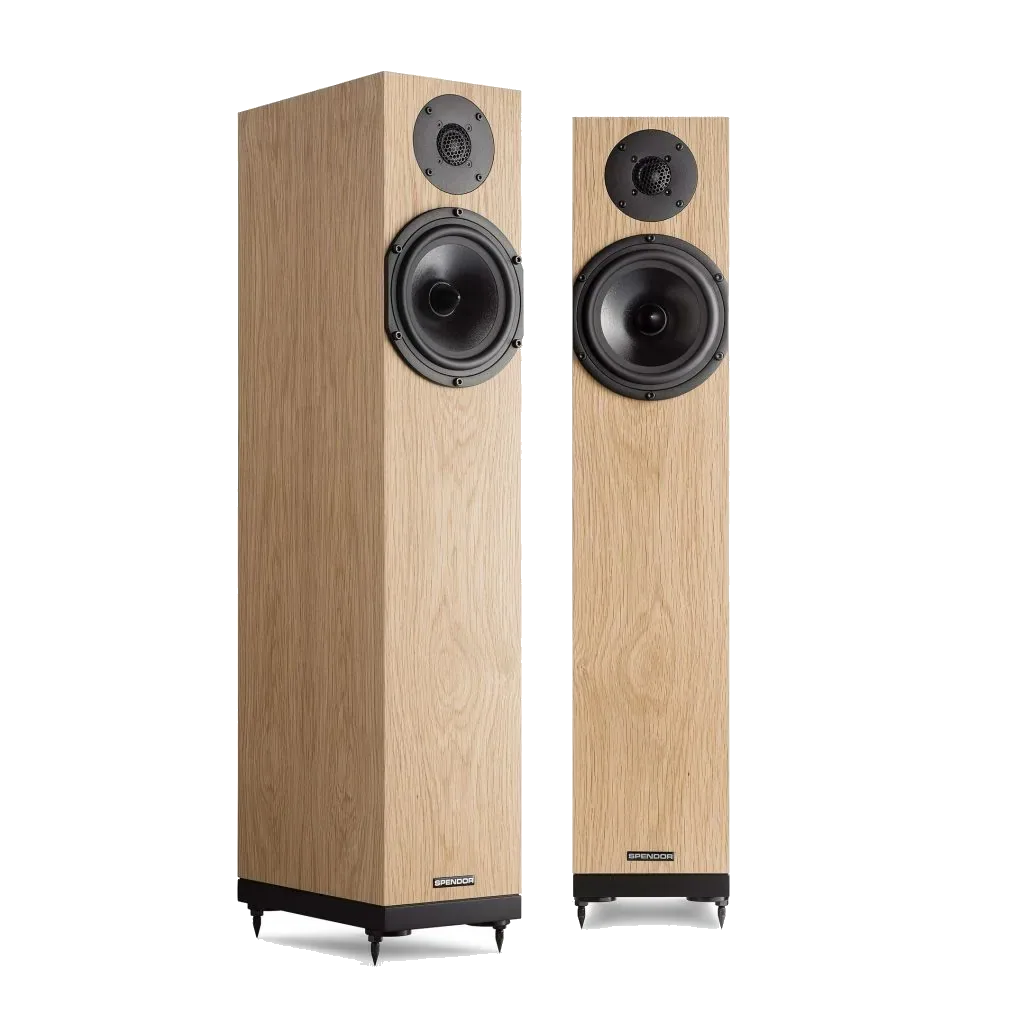 Spendor A7 - [2-Way (1" 7")], Spendor A4 Natural Oak Web at Toma Audio