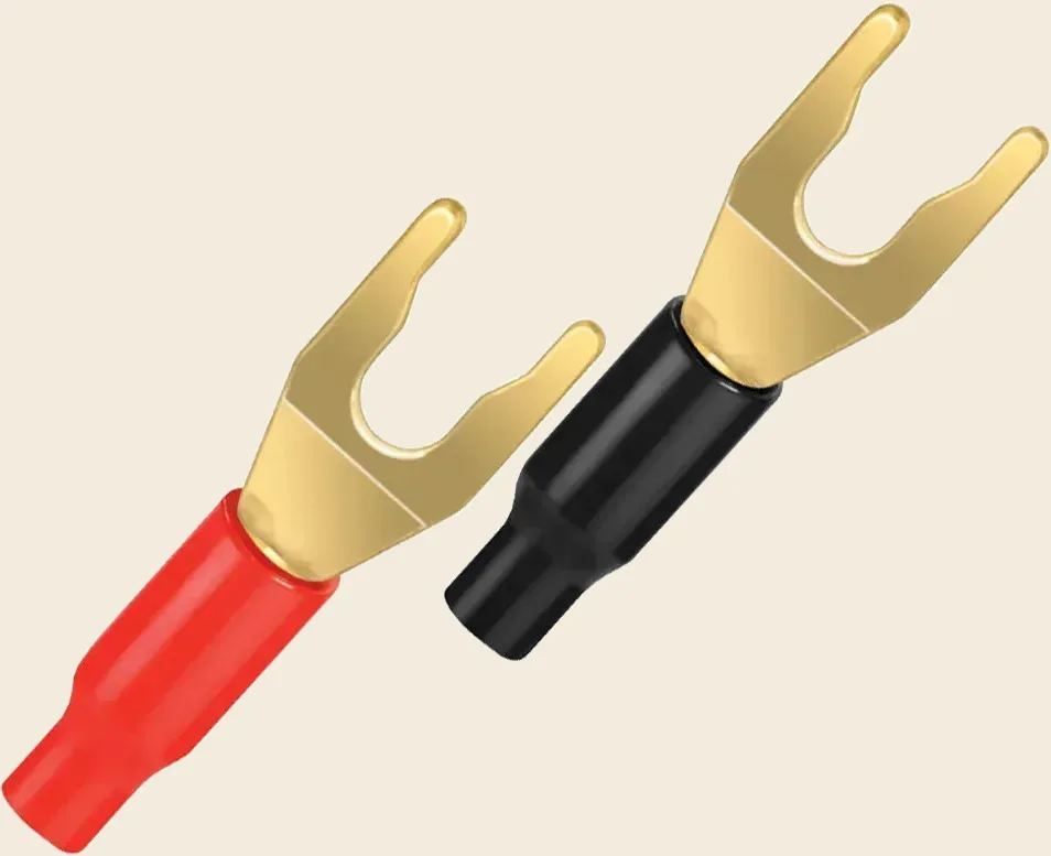 Wireworld Crimp Spade Lugs Gold (Pair), store product view at Toma Audio
